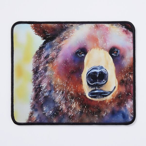 Artikelvorschau, Bear highly detailed watercolor painting entworfen und verkauft von DrawItOnce.