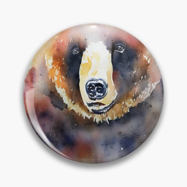Artikelvorschau, Bear highly detailed watercolor painting entworfen und verkauft von DrawItOnce.