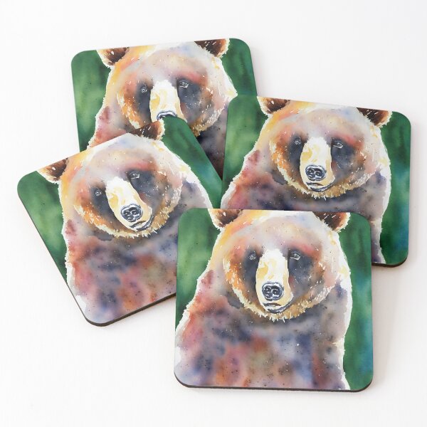 Artikelvorschau, Bear highly detailed watercolor painting entworfen und verkauft von DrawItOnce.