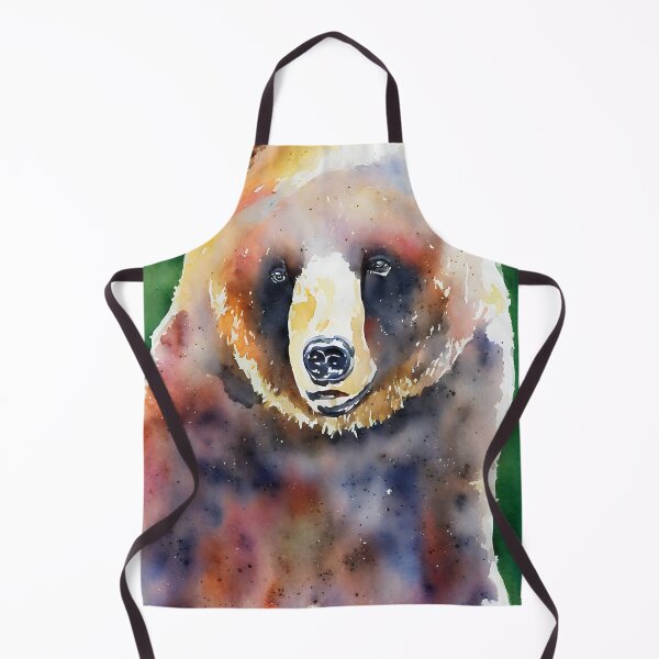 Artikelvorschau, Bear highly detailed watercolor painting entworfen und verkauft von DrawItOnce.