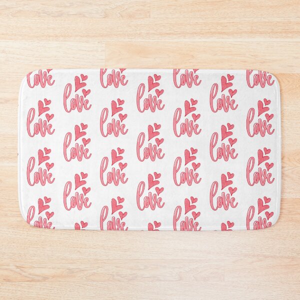 Item preview, Red Love Sign with Hearts Handlettered designed and sold by Missing In Art.