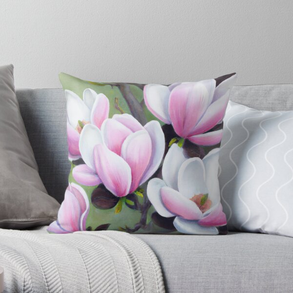 Magnolia store flower pillows