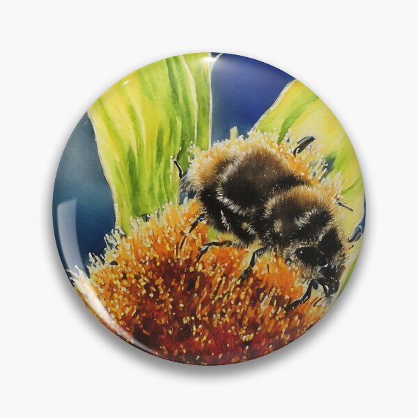 Artikelvorschau, Bee highly detailed watercolor painting entworfen und verkauft von DrawItOnce.