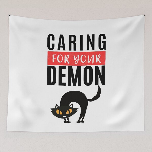 Item preview, Caring For Your Demon Cat designed and sold by Merigold.