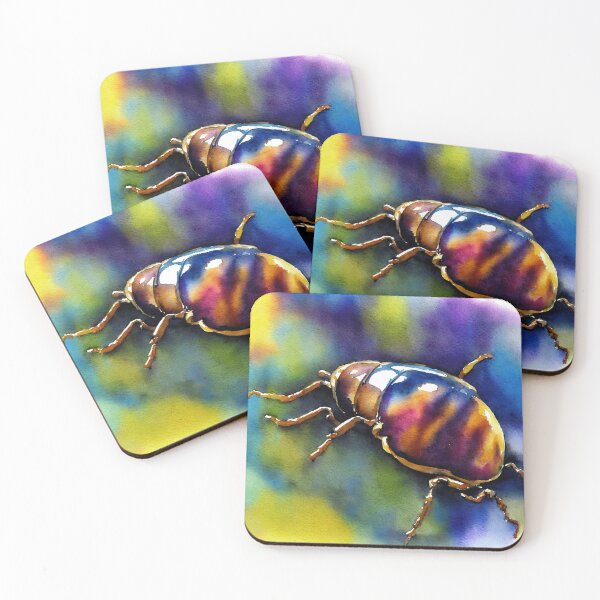 Artikelvorschau, Beetle highly detailed watercolor painting entworfen und verkauft von DrawItOnce.