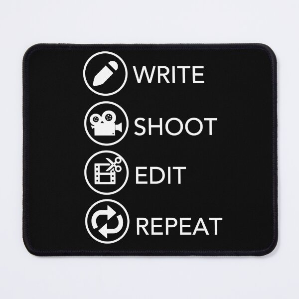 Item preview, Write Shoot Edit Repeat - Funny Film Maker Shirt designed and sold by JukeLox.