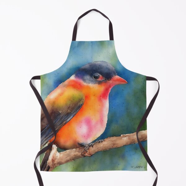Item preview, Bird highly detailed watercolor painting designed and sold by DrawItOnce.