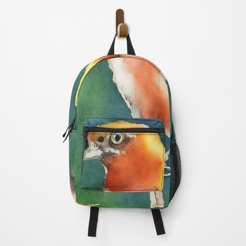 Vista previa del artículo con la obra «Mochila», diseñado y vendido por DrawItOnce.