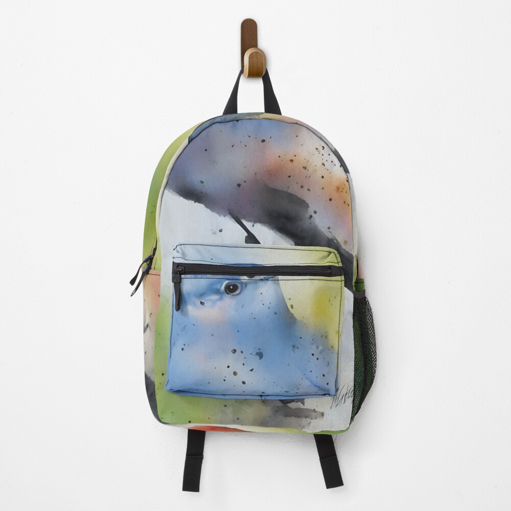 Vista previa del artículo con la obra «Mochila», diseñado y vendido por DrawItOnce.