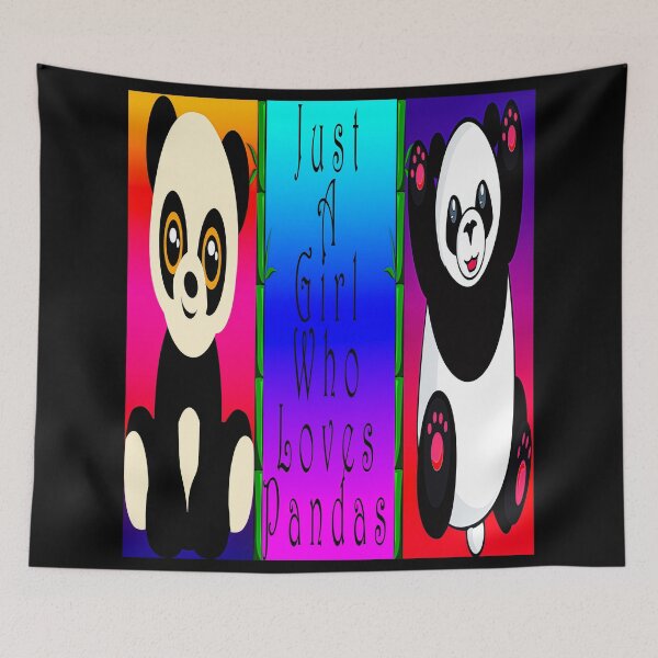 Item preview, Just A Girl Who Loves Pandas With Colors designed and sold by Mr-true-design.