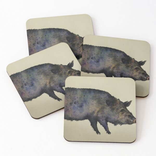 Item preview, Boar highly detailed watercolor painting designed and sold by DrawItOnce.