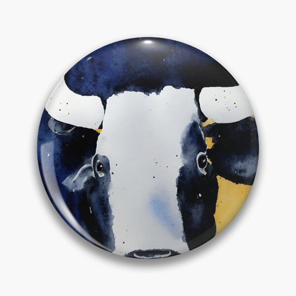 Artikelvorschau, Bull highly detailed watercolor painting entworfen und verkauft von DrawItOnce.
