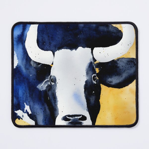 Artikelvorschau, Bull highly detailed watercolor painting entworfen und verkauft von DrawItOnce.