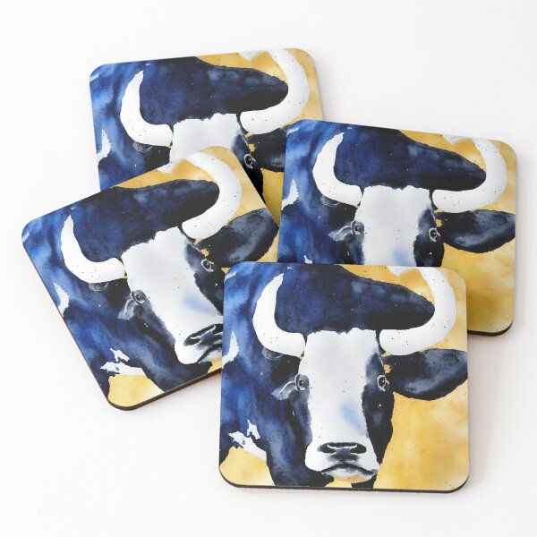 Artikelvorschau, Bull highly detailed watercolor painting entworfen und verkauft von DrawItOnce.