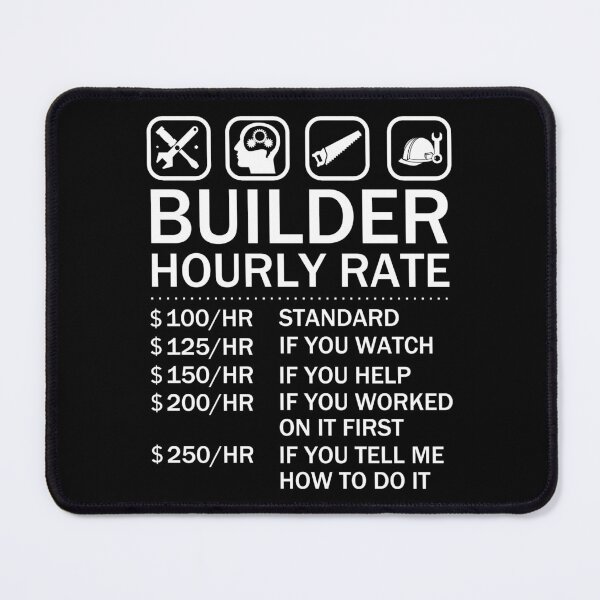 Item preview, Builder Hourly Rate US Dollar - Building Construction designed and sold by JukeLox.
