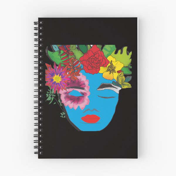 Item preview, WOMAN BLUE FACE EYES AND FLOWERS designed and sold by CSJ7.