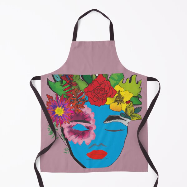 Item preview, WOMAN BLUE FACE EYES AND FLOWERS designed and sold by CSJ7.