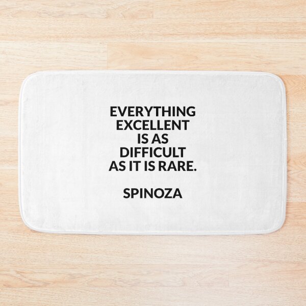 Item preview, Spinoza philosopher quotes - Everything excellent is as difficult as it is rare designed and sold by Inspirationmotivation.