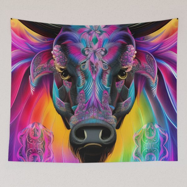 Item preview, Rainbow Camargue Bull designed and sold by Astralia.