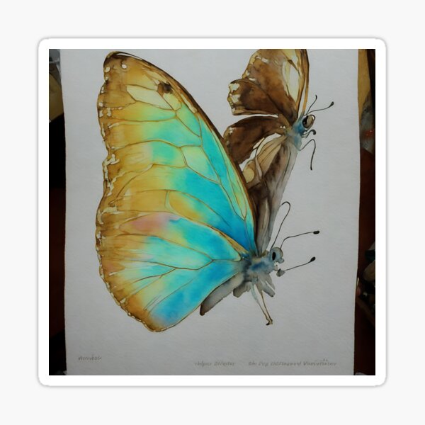 Item preview, Butterly highly detailed watercolor painting designed and sold by DrawItOnce.