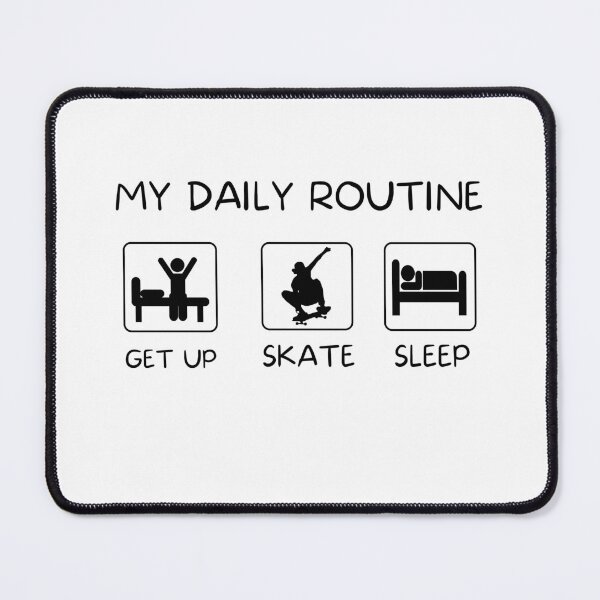 Item preview, My daily routine get up skate sleep designed and sold by TeePerfect ⭐⭐⭐⭐⭐.