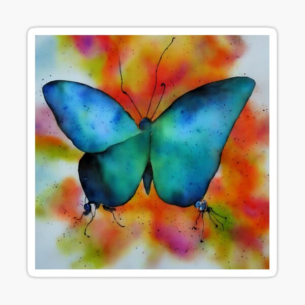 Item preview, Butterly highly detailed watercolor painting designed and sold by DrawItOnce.