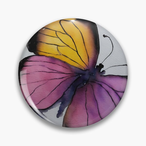 Artikelvorschau, Butterly highly detailed watercolor painting entworfen und verkauft von DrawItOnce.