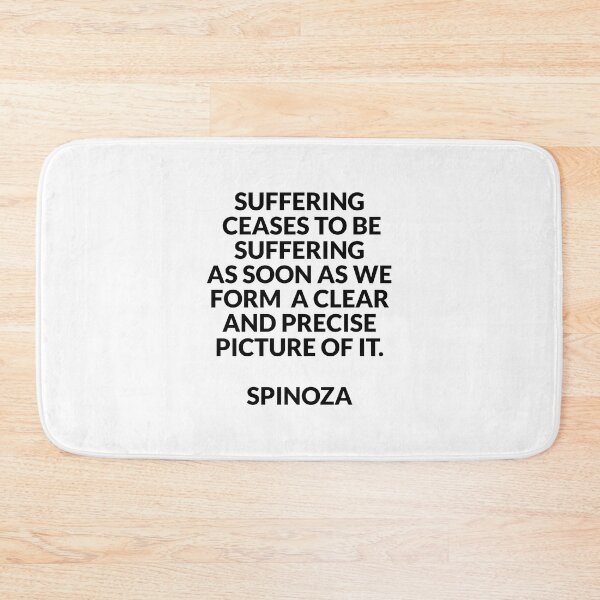 Item preview, Philosophical quotes about life - Spinoza on suffering designed and sold by Inspirationmotivation.