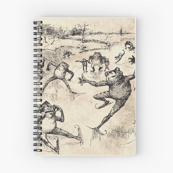 Item preview, Vintage Skating Frog Illustration designed and sold by Ima-Shel-Mae.