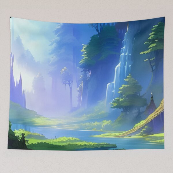 Item preview, Misty Forest, watercolor, Ai Generated Art  designed and sold by ACC .