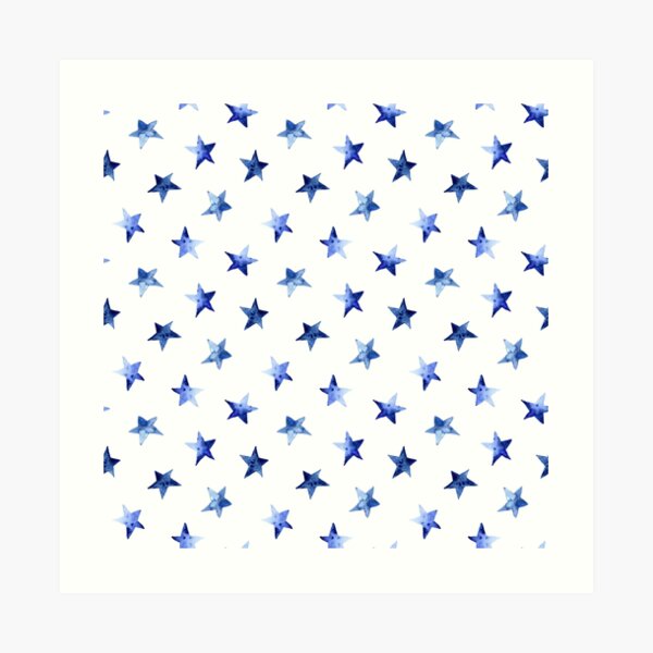 Starry || watercolor Art Print