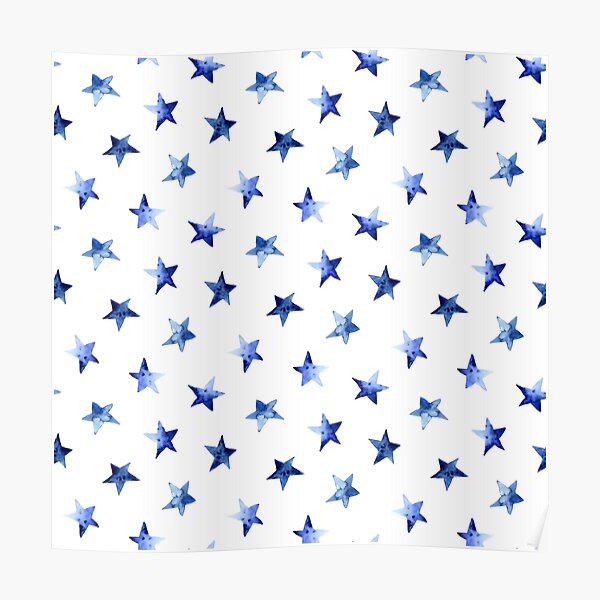 Starry || watercolor Poster