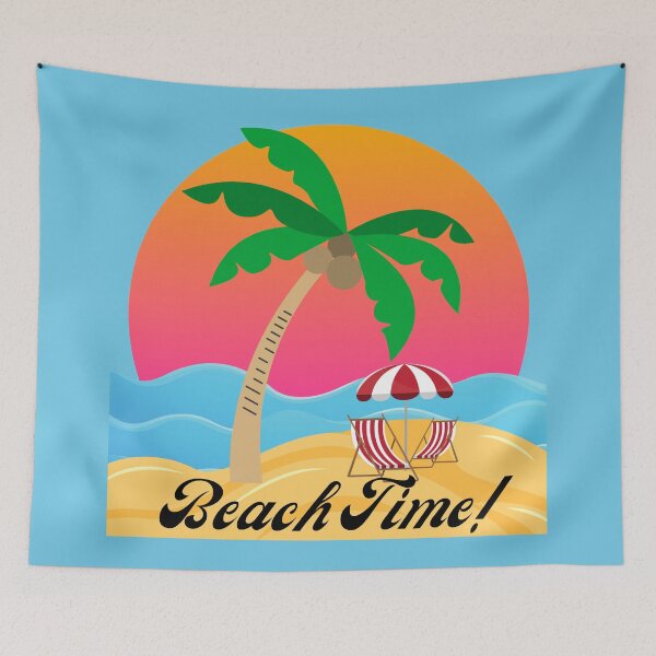 Item preview, Beach Scene Art T- Shirt, Beach Time! designed and sold by BeaconMarketing.