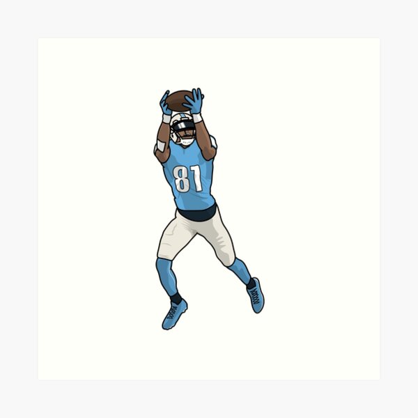 Calvin Johnson Detroit Lions Art Greeting Card by Joe Hamilton