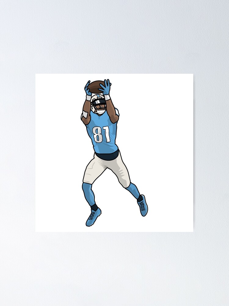 Calvin Johnson Detroit Lions Art Poster