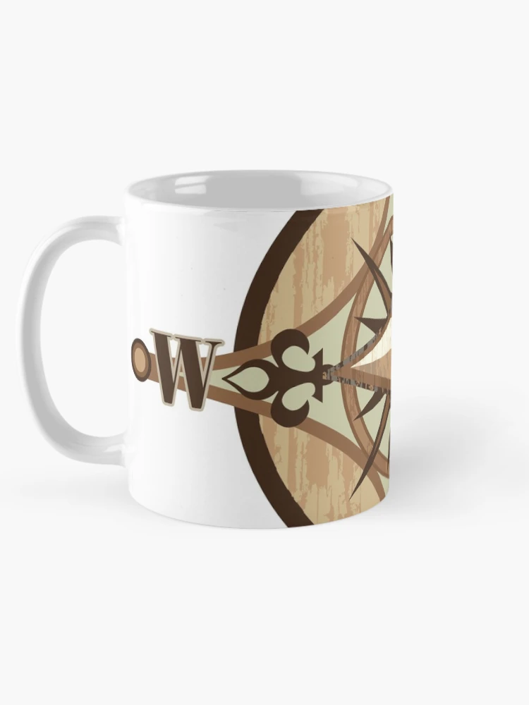 Thumbnail 5 of 6, Coffee Mug, Compass Vector designed and sold by vectorworks51.