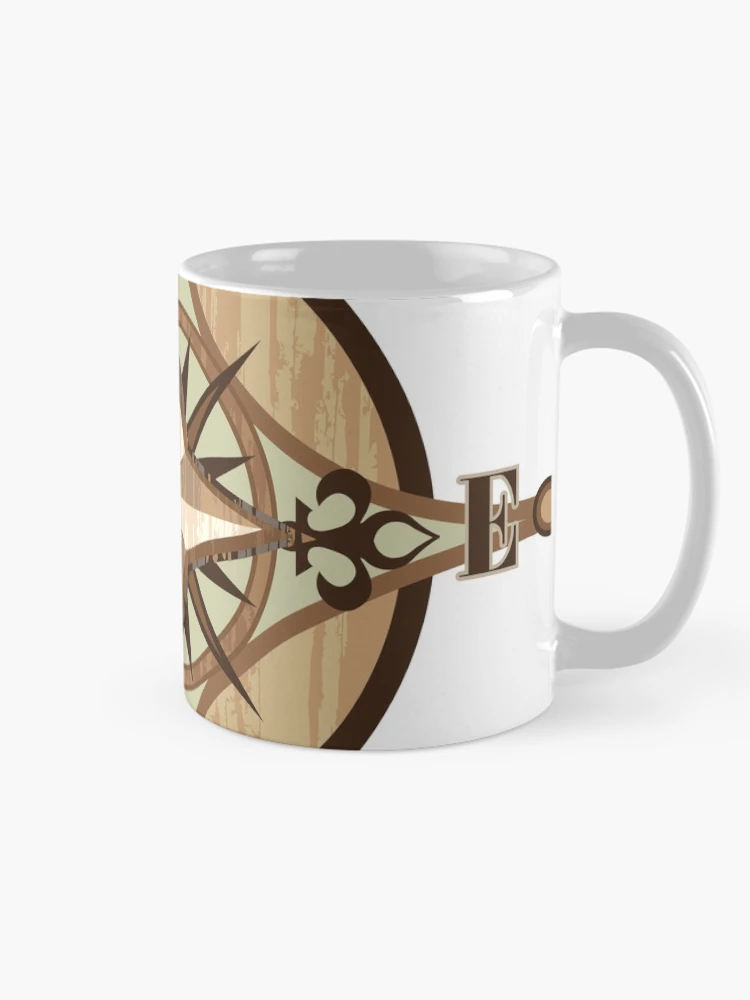 Thumbnail 3 of 6, Coffee Mug, Compass Vector designed and sold by vectorworks51.