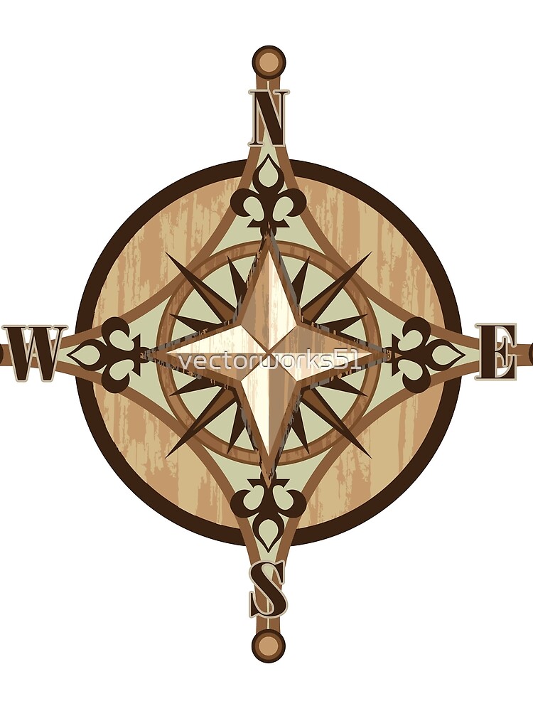 Thumbnail 3 of 3, Scarf, Compass Vector designed and sold by vectorworks51.