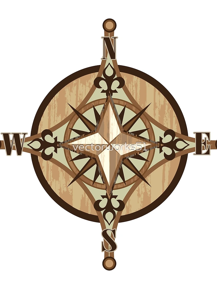 Thumbnail 3 of 3, Scarf, Compass Vector designed and sold by vectorworks51.