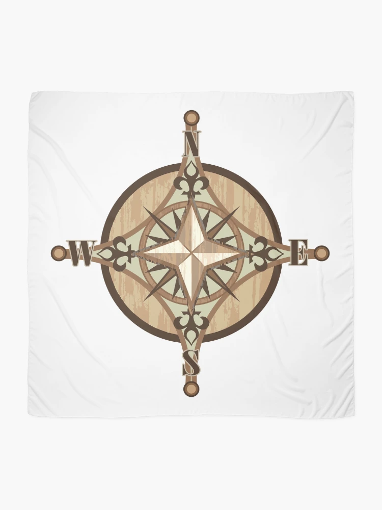 Thumbnail 2 of 3, Scarf, Compass Vector designed and sold by vectorworks51.