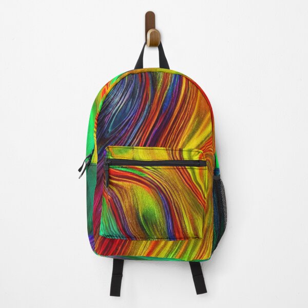 Item preview, Liquid metal iridescent abstract rainbow color painting designed and sold by HanaiPrint.