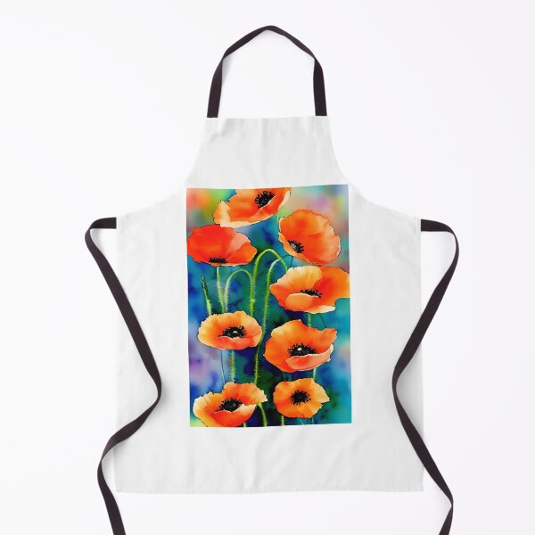 Item preview, Watercolor Red Poppy Flowers designed and sold by Milky-Way-Local.