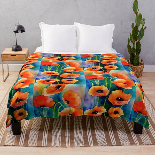 Item preview, Watercolor Red Poppy Flowers designed and sold by Milky-Way-Local.