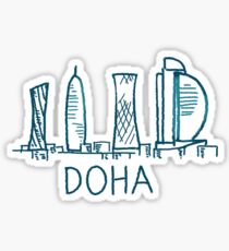 Doha Qatar Sticker