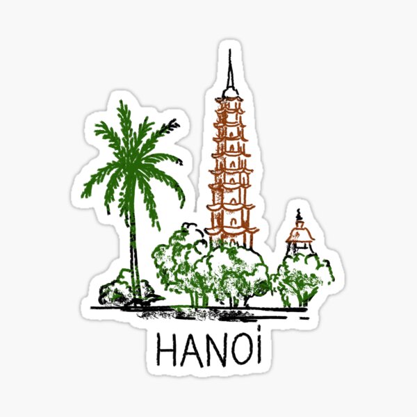 Hanoi Vietnam Sticker