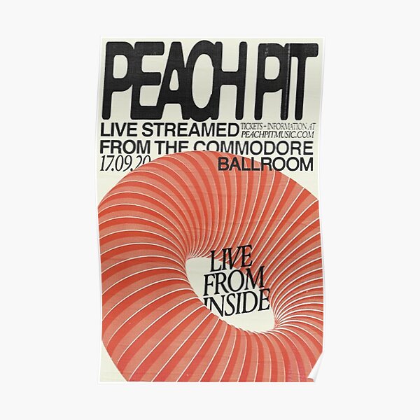 Peach Pit Concert Poster