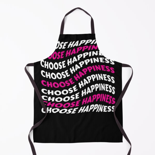 Item preview, Choose Happiness Wavy Text Pink and White designed and sold by hockeng.