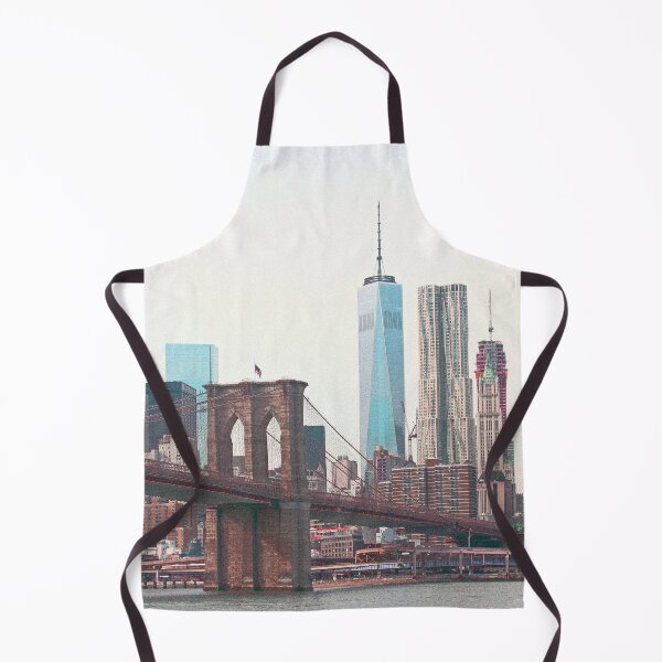 Item preview, Brooklyn Bridge with a view of the World Trade Centre designed and sold by MancBusyBee.