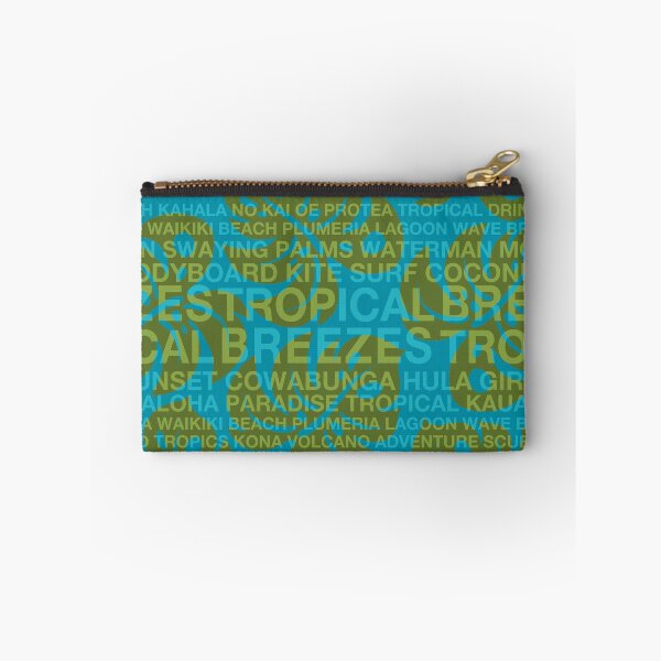 Item preview, Summer Words Tropical Breezes and Hawaiian Monstera Leaf - Teal & Olive designed and sold by DriveIndustries.