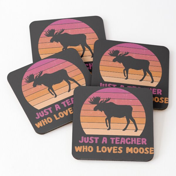 Item preview, just a teacher who loves moose  designed and sold by SaadEtta.